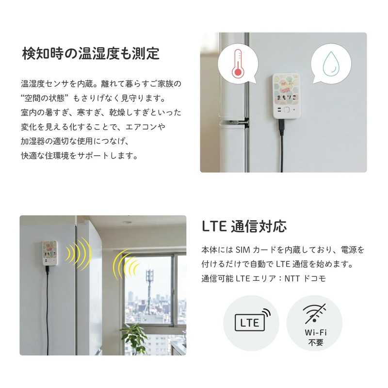 Necolico Mamoriko (2nd Generation) Elderly Monitoring Service: Refrigerator Monitoring with