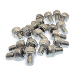 M8 x 10mm Allen Socket Head Cap Screws (20pk) - ISO 4762 A2-70 Stainless Steel Allen Hex Drive Machine Screws - Full Thread Metric Fasteners for DIY, Engineering, 3D Printing M2 M3 M4 M5 M6 M8 (20pk)