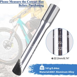 ZUKKA 自転車ステムライザーアダプター 22.2mm 自転車フォークステムクイル ハンドルバーエクステンダー ロードマウンテンサイクリング用 シルバー