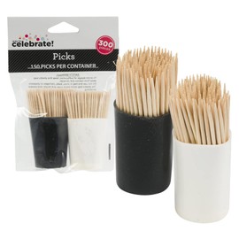 300 Count Toothpicks with Silicone Containers