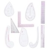 9Pcs/Set Sewing Ruler Set Multifunctional Curve Stick Tailor Measuring Accessories