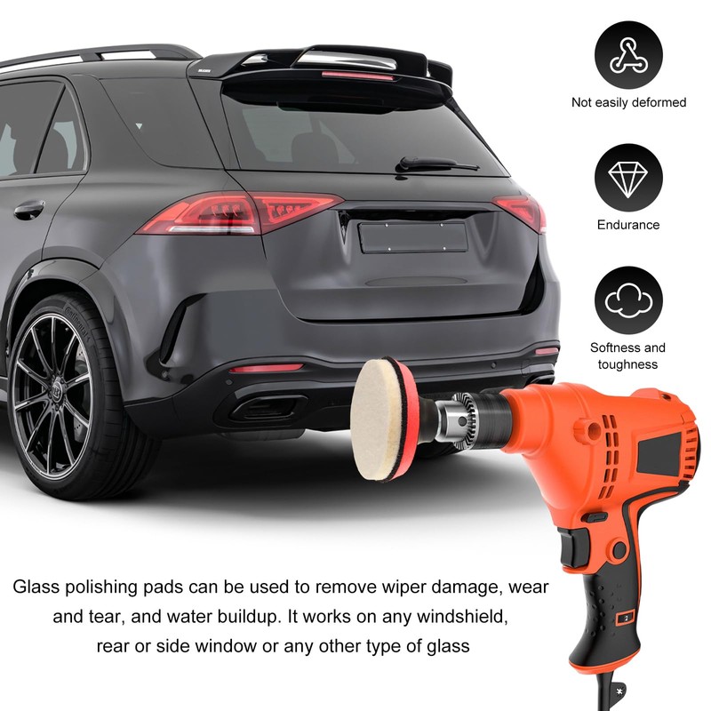 SHMZK Glass Polishing Kit, Windscreen Glass Scratch Removal Kit with