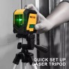 PREXISO Laser Level with Tripod 65Ft Self Leveling Cross Line