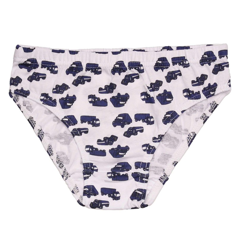 Thingimijigs Boys' 7 Pack Cotton Briefs – Transport Prints –
