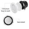 ToppYuanZea 8 Pack Round Air Vent, 4 Inch ABS Louver
