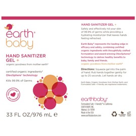 Generic 33oz Earth Baby Hand Sanitizer Gel Organic Moisturizing Child Safe