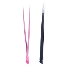 Operitacx 2 Sätze Nagelpinzette Eingewachsen Maniküre Pinzette Mit Zwei Köpfen Pinzetten Für Nagelaufkleber Doppelseitige Pinzette Nagelzange Rostfreier Stahl 2 Stücke * 2