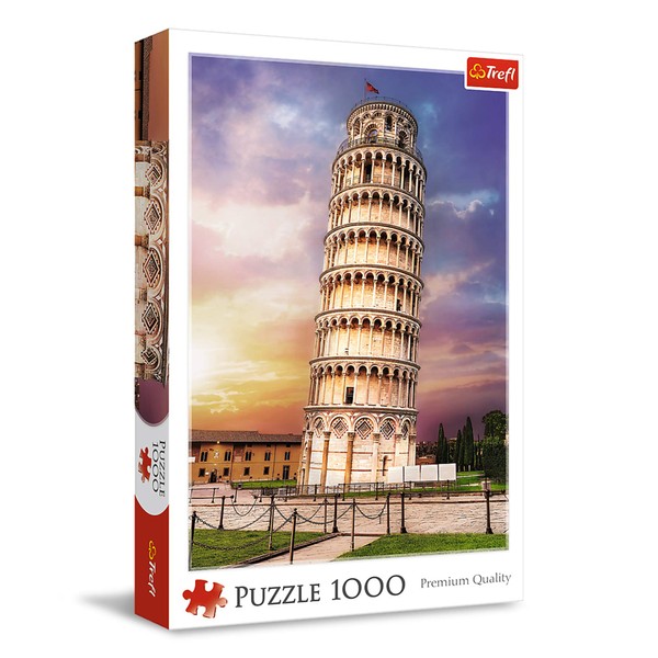 TREFL 1000 Piece Jigsaw Puzzles, Pisa Tower, Leaning Tower of Pisa Puzzle, Tuscany Italy Puzzle, Adult Puzzles, Trefl 10441