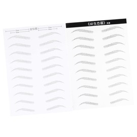OHPHCALL Create Your Own Shape Eyebrow Sticker Hair-like Simulation 2 Sheets/20 Pairs for Women