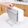 Worktop Towel Rack, Freestanding Towel Stand with Four Rails Vertical