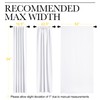 NICETOWN Window Treatment Curtain Panels - (White Color) W52 x