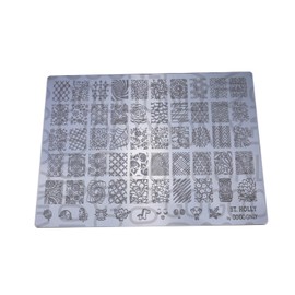 Gogoonly Nail Art Stamp Plate Collection St. Holly - Huge Size Stamping Image Plates Manicure Nail Designs DIY - BH000574