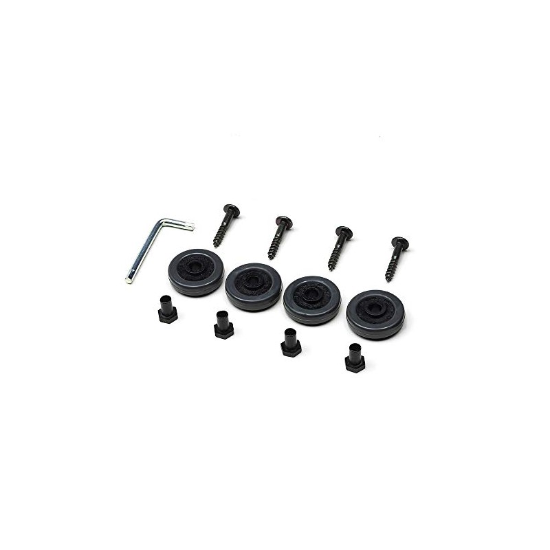 Foppapedretti 4 Wheels Gommate for Axles Black