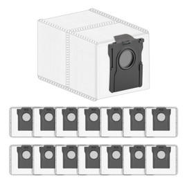 (15 Piece) X40 Ultra Replacement Dust Bags Compatible With Dreame X40/ X40 Pro/ X40 Ultra/ X30 Pro Ultra/ X30 Pro Plus/ L10s Pro Ultra/ L10s Ultra Gen 2 Robot Vacuum, Accessories Kit Vaccum Bags