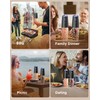 Sangcon Gravity Electric Salt and Pepper Grinder Set Shakers -