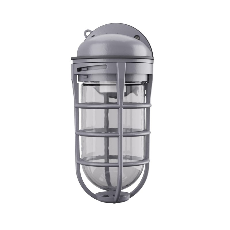 Lithonia Lighting Jelly Jar Light Fixture, Incandescent Utility Vapor Tight
