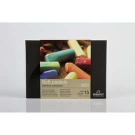 Rembrandt Soft Pastel Cardboard Box Set - 15 Half Stick General Selection - Art Supplies
