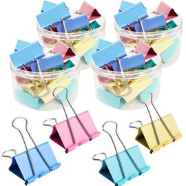 Extra Large Binder Clips 2 Inch (48 Pack), Colored Big Paper Clamps with Box Giant Binder Clips for Office and Home Supplies
