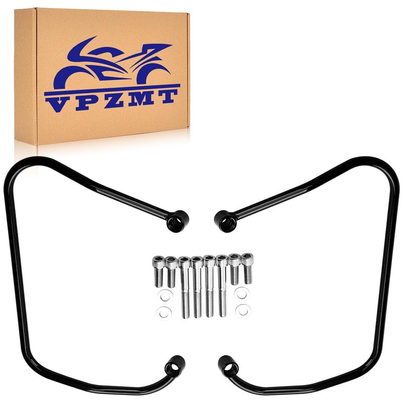 VPZMT Saddlebags Support Bracket Mount Rack Kit Fits for Harley
