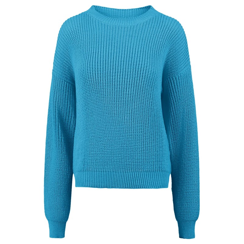 Urban CoCo Women's Solid Long Sleeve Crew Neck Knitted Pullover