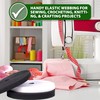 Mandala Crafts Black Elastic Band for Sewing - Wide 1/4