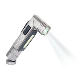 TROIKA Torch / Glow Torch, Multifunctional: Work and Safety Light - Eco Kink Light Pro - 5 Light Functions - Can be bent up to 90° - Plastic, Aluminium - Titanium Original