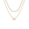 PAVOI 14K Yellow Gold Plated Angel Number Pendant Layering Necklace