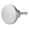 JIAYUET 12 Pack Round Silver Cabinet Knobs,Kitchen Round Door Knobs