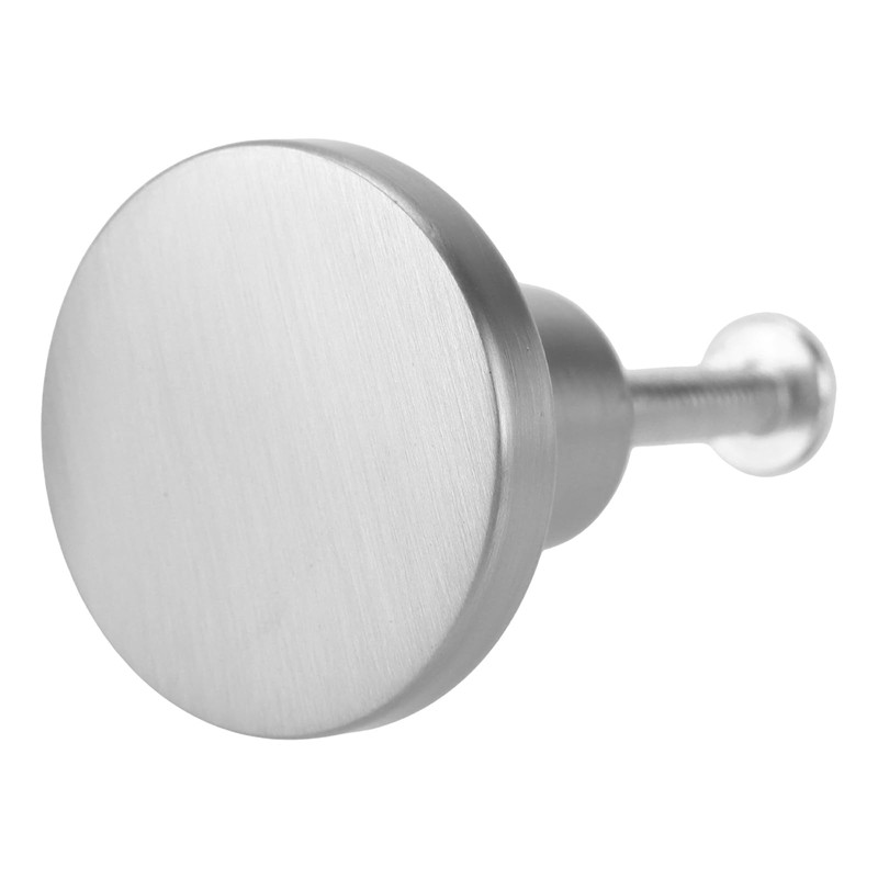 JIAYUET 12 Pack Round Silver Cabinet Knobs,Kitchen Round Door Knobs