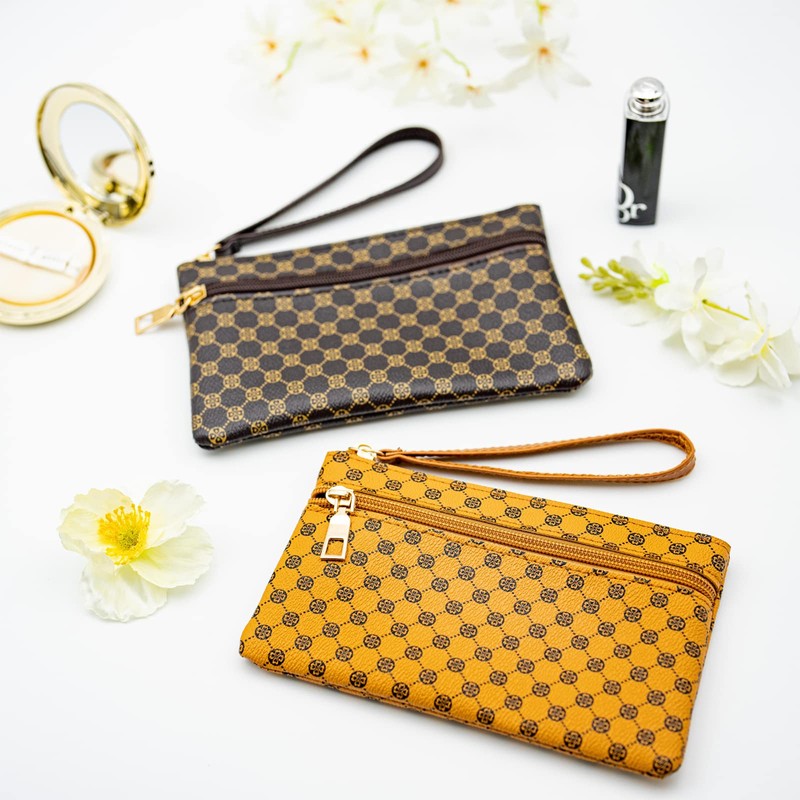 Change Purse, Coin Pouch with Hand Strap, Leather Wristel Cluth