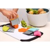 Crinkle-Cutter for Veggies-Salad-Chopper Knife 2Pcs Stainless-Steel-Blade Wavy