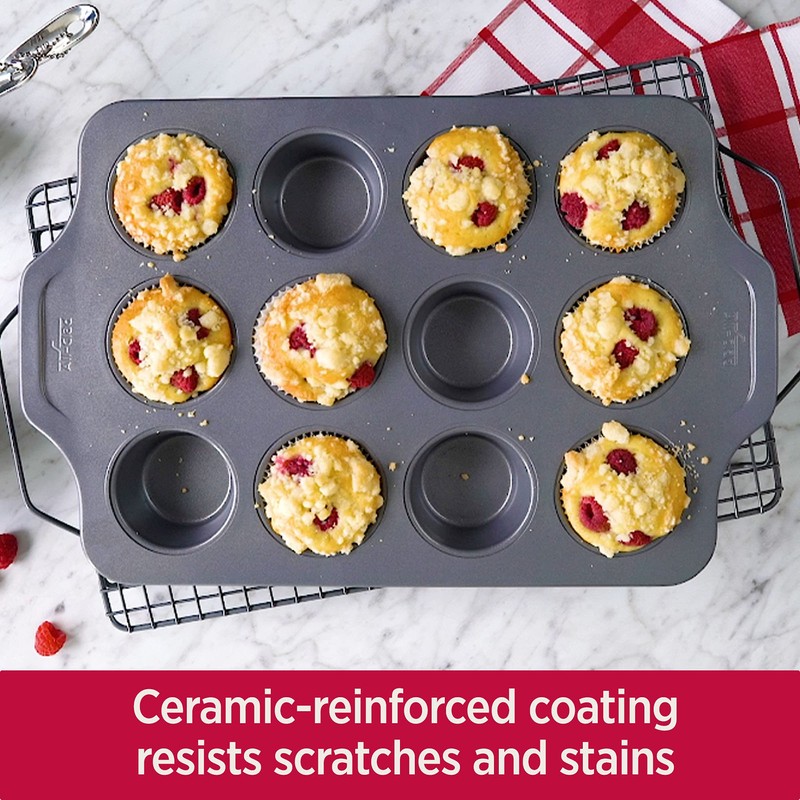 All-Clad Pro-Release Nonstick Bakeware Muffin Pan 12 Cup Oven Safe