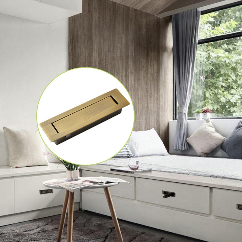 UFURMATE Flush Mount Door Pull, 2PCS 304 Stainless Steel Pocket