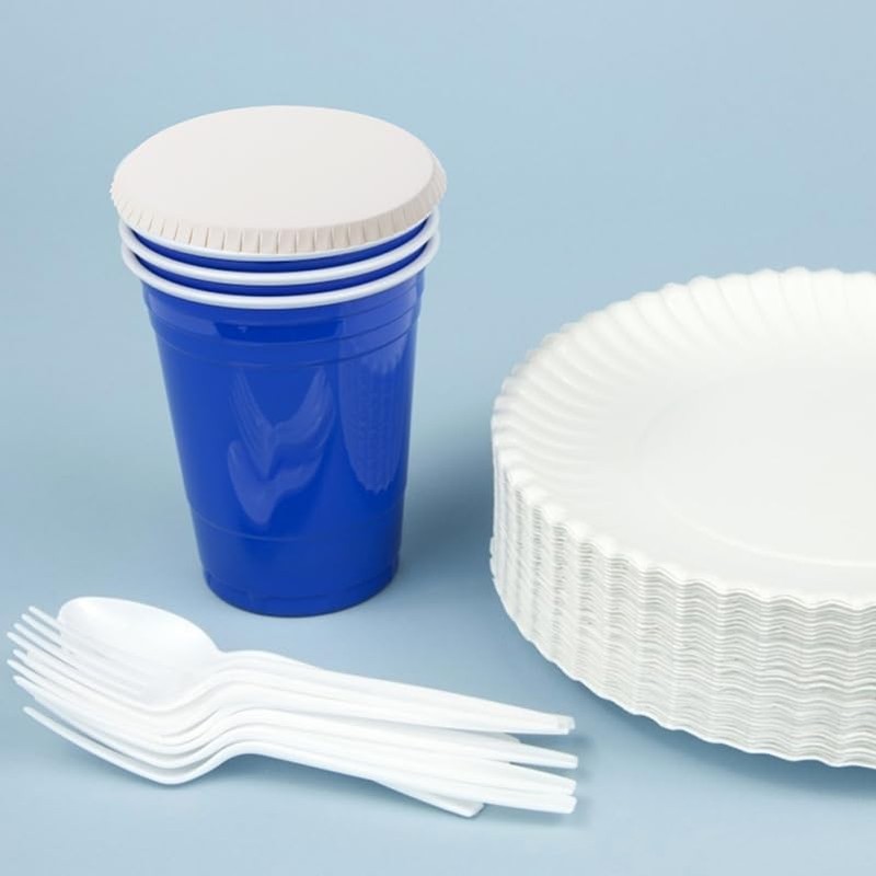 PRETYZOOM 100Pcs Disposable Paper Cup Lids - Hot Cup Covers