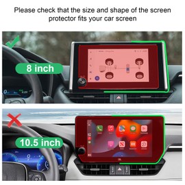 CDEFG for 2023 2024 Toyota RAV4 Screen Protector RAV4 LE XLE Premium Adventure Hybrid Woodland Edition RAV4 2024 2023 Accessories Touch Screen Display Cover 8" Tempered Glass