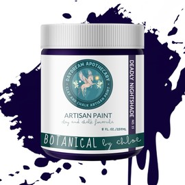 Daydream Apothecary Premium Chalk and Clay Paint for Furniture, Interior Paint for Home Décor, Paint for Wood DIY Projects, Matte Dark Blue Chalk Style Paint for Artists and Crafters -8oz
