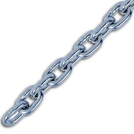 4x16 Short Link Chain DIN766 - A4 (Marine Grade) Stainless - 2 metre