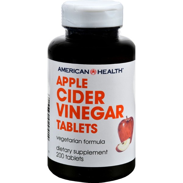 4 Pack of American Health Apple Cider Vinegar - 300 mg - 200 Tablets - Gluten Free - -