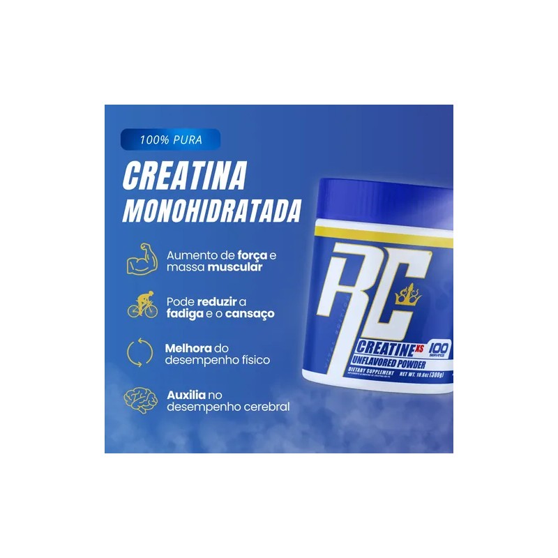 Ronnie Coleman Creatina 100% Pura 300 G Sin Sabor