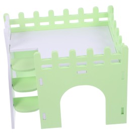 BUGUUYO Little House Shelter Guinea Pig Hideout Toy PVC Material Small Cozy Non-Slip Pet Cave for Hamsters Rats Chinchillas