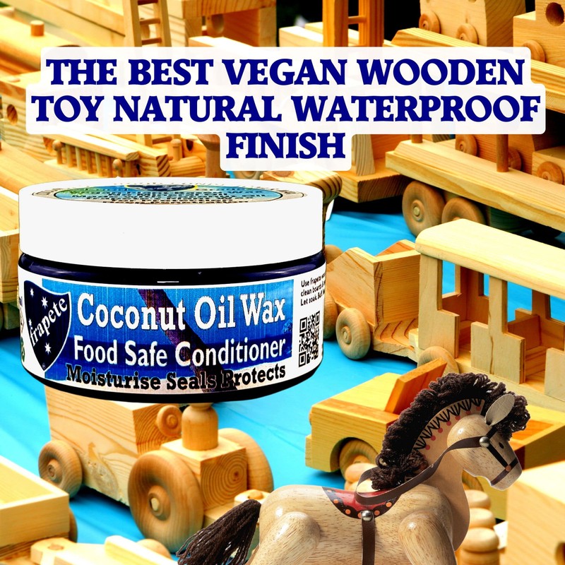 frapete Vegan Cutting Board Conditioner Wax Protects Nourishes Using 100%
