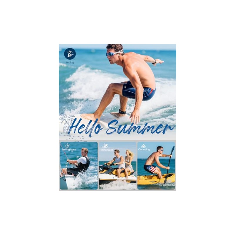 Hearprotek tapones para los oídos de silicona impermeables para natación,