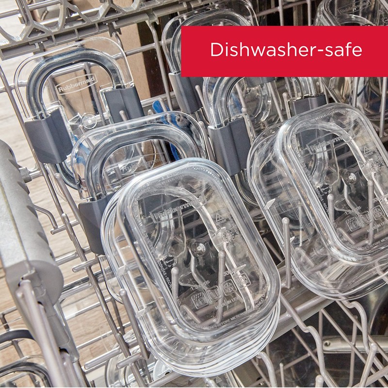 Rubbermaid 10-Piece Brilliance Food Storage Containers with Lids for Lunch,