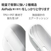 Elecom AVA-AP3TSWH Touch Slim Case with Carabiner, 3rd Generation AirPods