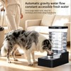 RIZZARI 10L Gravity Dog Water Bowl Dispenser: Wide Mouth Filter-Free