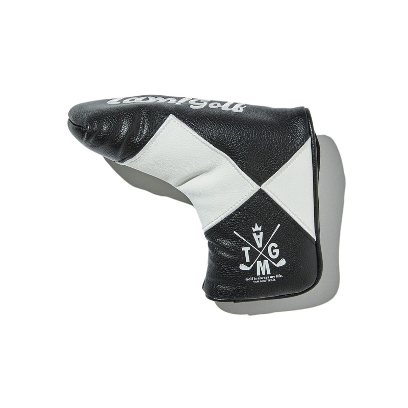 BACKSPIN Diamond Pattern Plaid Synthetic Leather Head Cover Putter Pin
