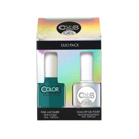 Color Club Teal for Two Color Club Gel + Lacquer Duo Includes 1 Each Of 05gel1109 and 05a1109, 0.5 fluid_ounces