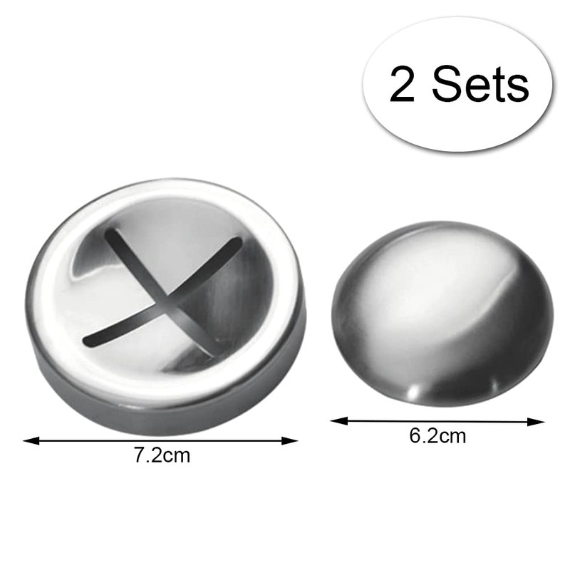 HMAI 2 Sets Stainless Steel Soaps Odor Removers Stainless Steel