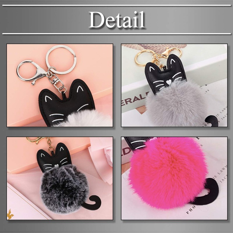 BUZZxSELECTION Women's Cat Cat Animal Key Ring Charm Keychain AC121
