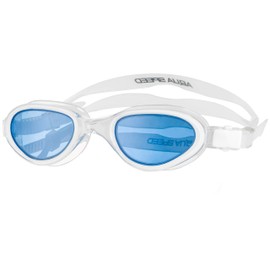 Aqua Speed Swimming Goggles for Men and Women Anti-Fog UV Protection White - Blue Tinted Lens X-Pro